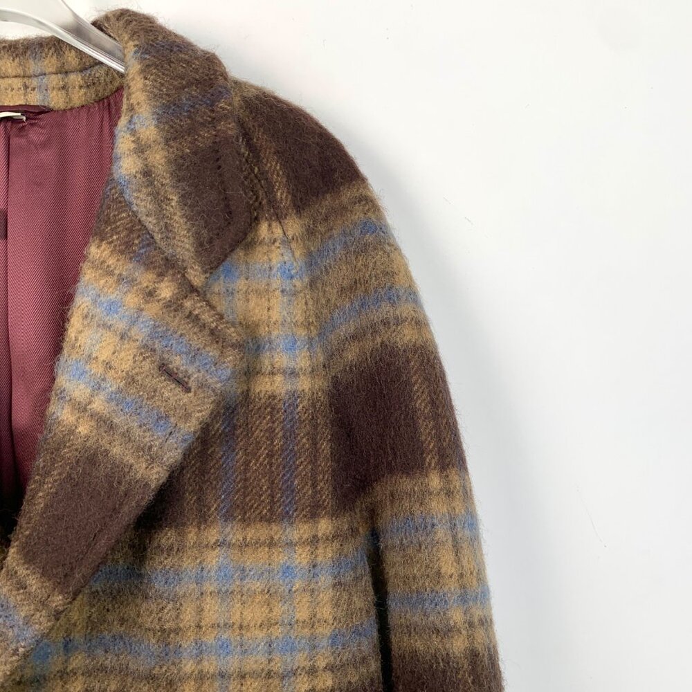 Gucci Color-Block Check Wool Collared Single-Brea… - image 3